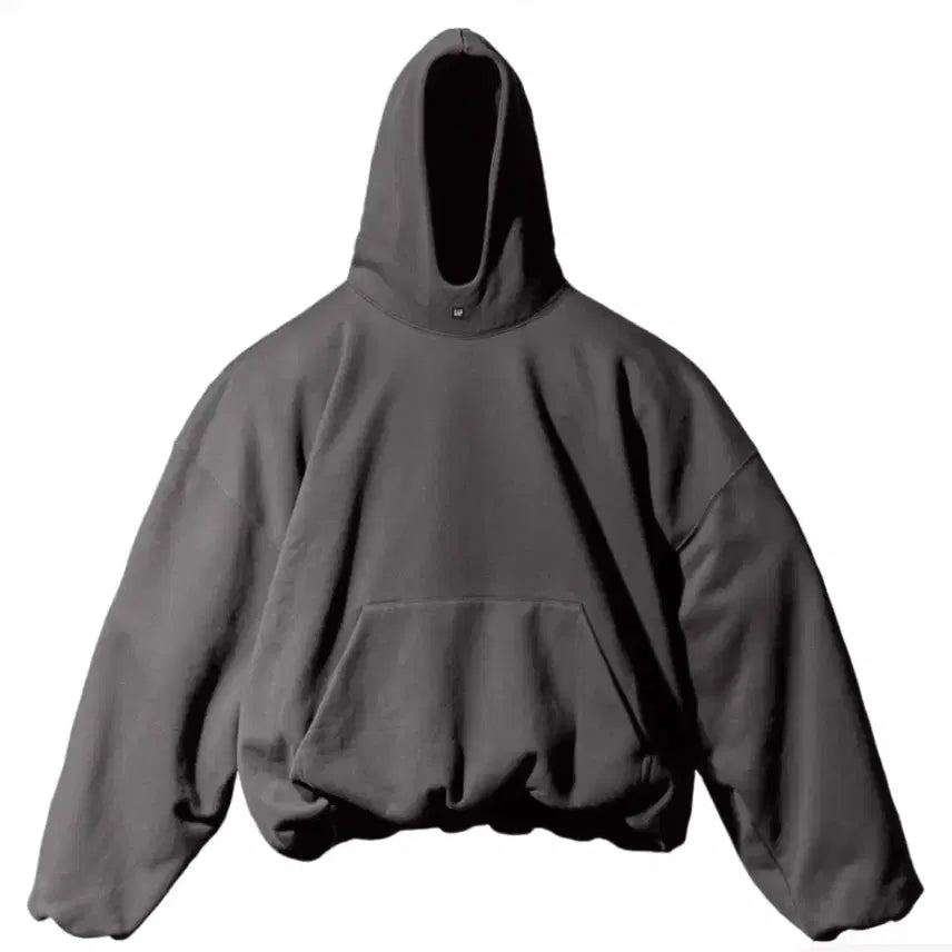 [BUNJANG] Yeezy Gap Engineered by Balenciaga Logo Hoodie Dark Grey XL / 이지 갭 엔지니어드 바이 발렌시아가 로고 후드 다크 그레이 XL