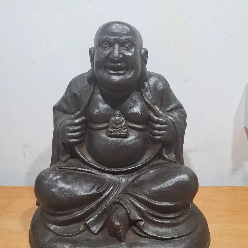 [BUNJANG] Antique Iron Monk Statue / 오래된 철 포대화상