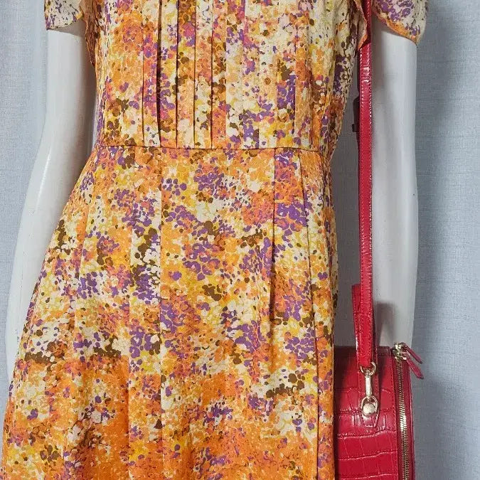 [BUNJANG] OZOC Zipper Lined Dress / OZOC 자크 안감 색 이쁜 원피스...반품 44.5 길이 88