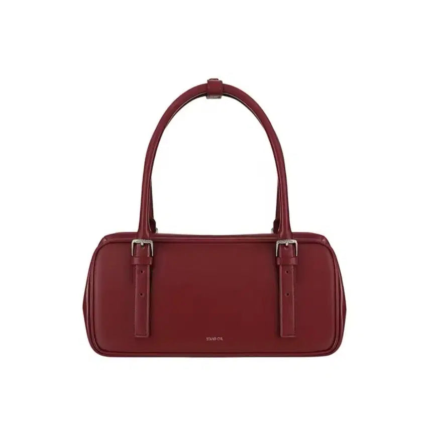 [BUNJANG] STAND OIL Boston Mini Shoulder Bag Wine Pink Leather Handbag / 스탠드오일 STAND OIL 보스턴 미니 숄더백 와인핑크 가죽 핸드백 데일리 가방 새상품