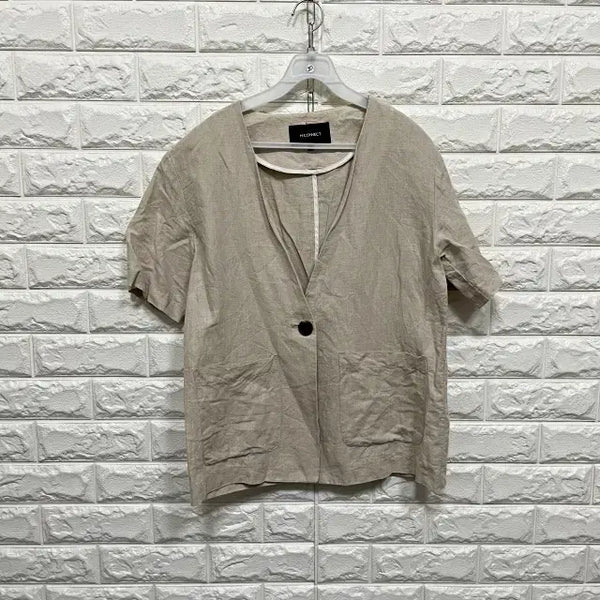 [BUNJANG] Linen Cotton Blend Jacket / 2871) 린넨 면 혼방 자켓