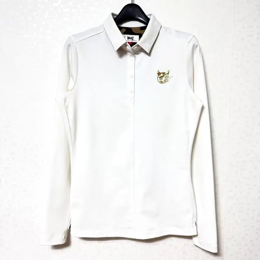 [BUNJANG] WAAC Women's Golf Long Sleeve Polo Shirt / [XS,85]왁 여성 골프 카라티 긴팔티 waac