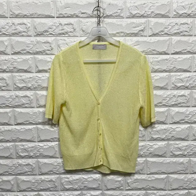 [BUNJANG] Short Sleeve Knit Cardigan / 2879) 반팔 니트가디건