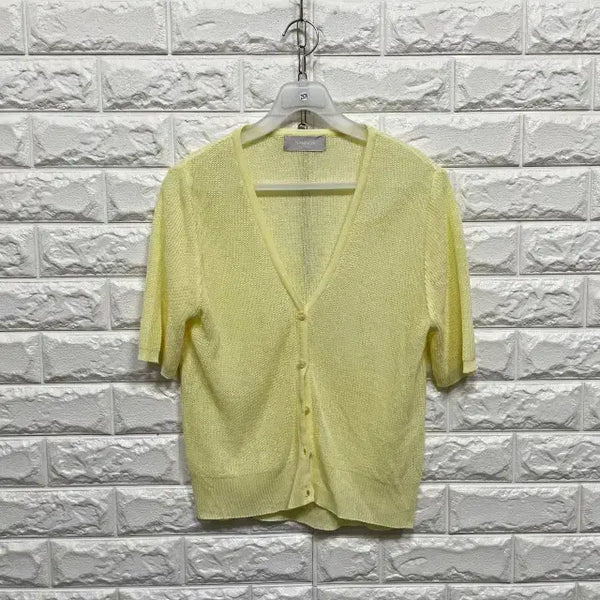 [BUNJANG] Short Sleeve Knit Cardigan / 2879) 반팔 니트가디건