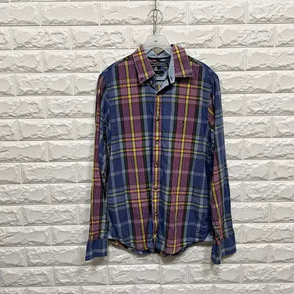 [BUNJANG] Tommy Hilfiger Men's Plaid Shirt / 2883) 타미힐피거 남성 체크 셔츠