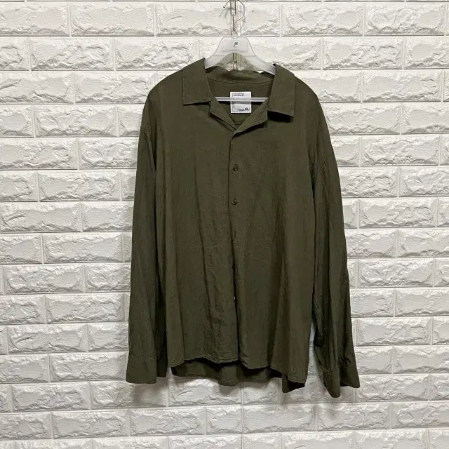 [BUNJANG] Men's Tencel Linen Blend Long Sleeve Shirt / 2895) 텐셀 린넨 혼방 남성 긴팔셔츠