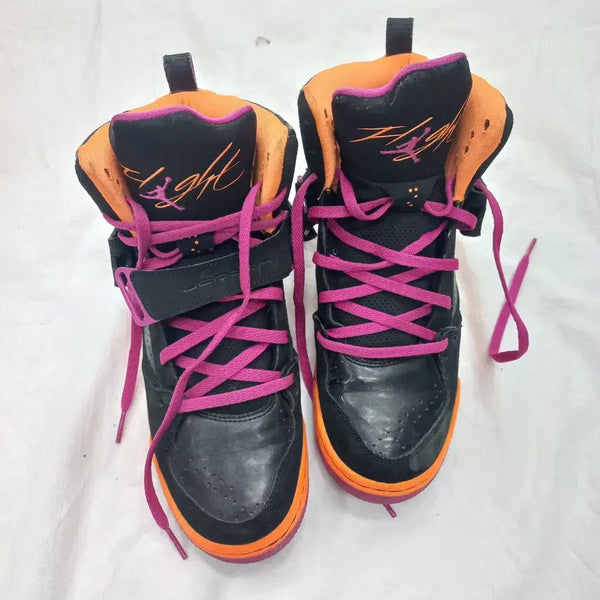 [BUNJANG] Jordan Flight Black Orange Pink Shoes / 조던 플라이트 블랙 오렌지 핑크 250