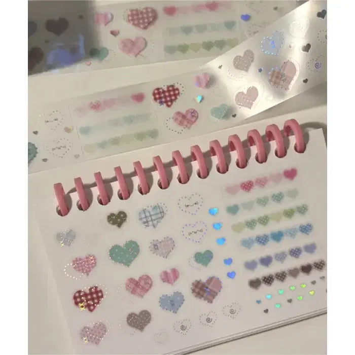 [BUNJANG] Haeflshop Sweet Spot Heart Kiss Cut Sticker / 해플샵 스윗 스팟 하트 키스컷