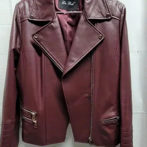 [BUNJANG] Riabiel Leather Jacket / 리오벨 레더 자켓 와인색양가죽