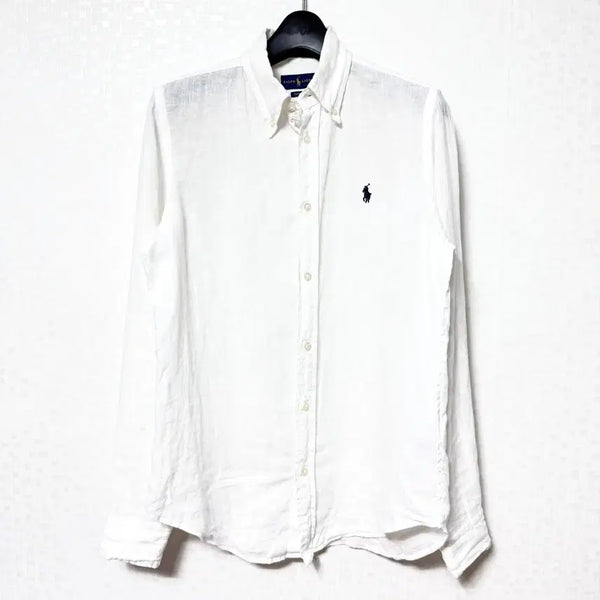 [BUNJANG] Polo Ralph Lauren Linen Shirt White / [S,90]폴로랄프로렌 린넨 셔츠 남방 화이트