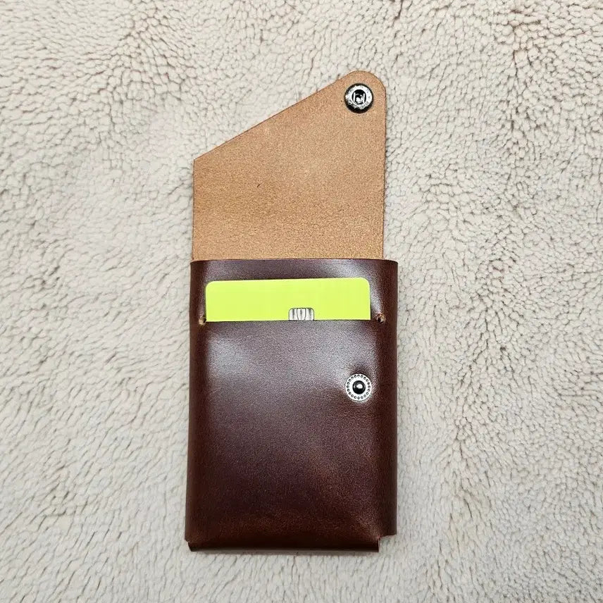 [BUNJANG] Reversible Leather Card Holder / 앞뒤가 다른 가죽카드지갑