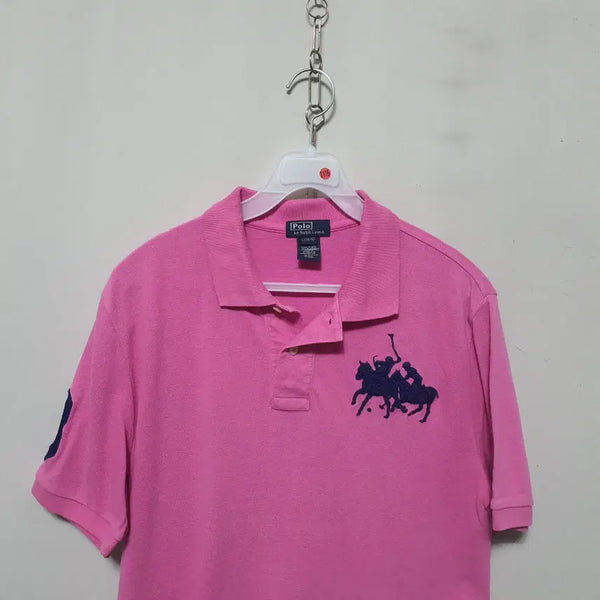[BUNJANG] Polo Ralph Lauren Pink Short Sleeve T-Shirt (Junior Size L) / 1116) 폴로 반팔티셔츠 L(14-16)