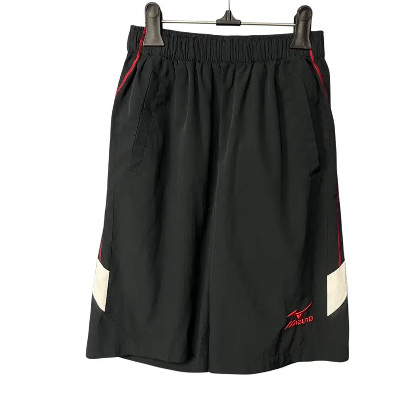 [BUNJANG] Mizuno Logo Black Training Shorts / M 미즈노 로고 블랙 트레이닝 반바지