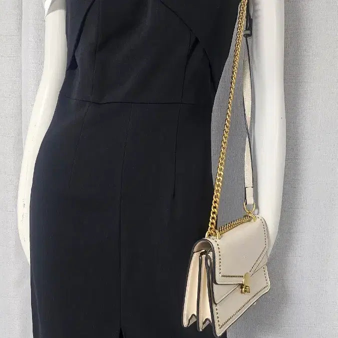 [BUNJANG] Black and White Zip Cap Dress / 검정 흰 자크 캡 원피스..택 엠..