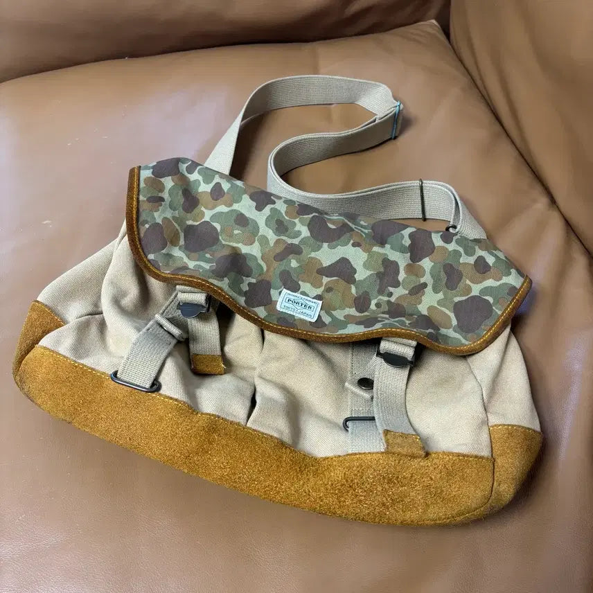 [BUNJANG] Porter Duck Hunter Camo Military Crossbody Bag / PORTER 포터 밀리터리 크로스백 가방 덕헌터 카모