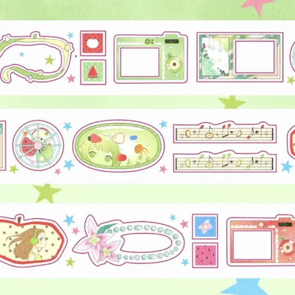 [BUNJANG] Eorung Eorung Fruit Flavor Summer Kiss Cut Sticker / 어룽어룽 과일맛 여름 키스컷