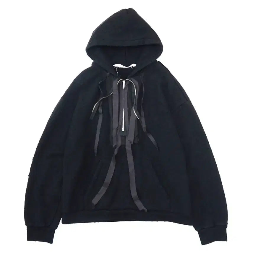 [BUNJANG] Midori River Hoodie F Black / 미도리카와 후드 F