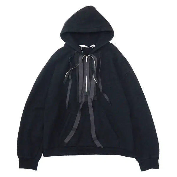 [BUNJANG] Midori River Hoodie F Black / 미도리카와 후드 F