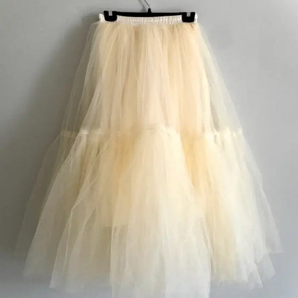[BUNJANG] MASA DE OSCURA Dandelion Tulle Tutu Skirt Ivory / 마사드오스큐라(MASA DE OSCURA) 단델리온 튜튜 스커트