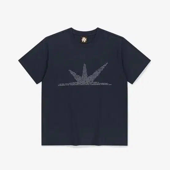 [BUNJANG] Sunlove Navy Short Sleeve T-Shirt / 급처))썬러브 ASCII 네이비 반팔
