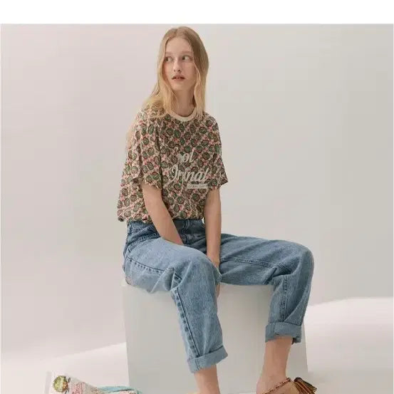[BUNJANG] Thursday Island Cool Piece High Waist Slim Baggy Denim / 써스데이아일랜드 쿨피스하이웨스트슬림배기