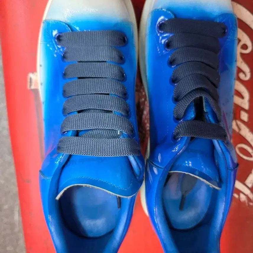 [BUNJANG] Alexander McQueen Oversized Sole Sneakers - Blue, Size 41 / 알렉산더 맥퀸 오버솔 스니커즈 블루41
