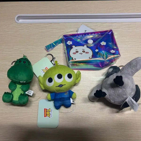 [BUNJANG] Toy Story Alien Rex Cheiikawa Pouch / 토이스토리 짐승친구들 새대갈 치이카와 파우치