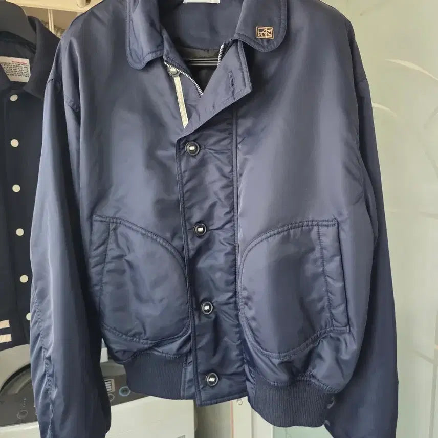 [BUNJANG] MEME THE WARDROBE Nylon Deck Bomber Jacket Navy XL / 밈더워드로브) 나일론 데크 봄버 자켓_네이비 [XL]