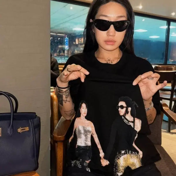 [BUNJANG] Peggy Gou x Lenny Kravitz I Believe in Love Again T-Shirt (M) / 페기구 래니 크래비츠 I believe in love again 굿즈 티셔츠  M