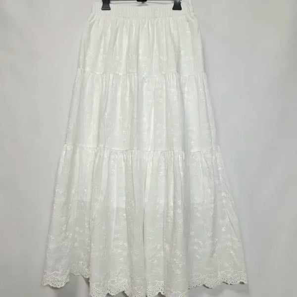 [BUNJANG] 26ss 8concept Embroidered Cotton Skirt / 26ss 8concept 자수 면스커트 새상품