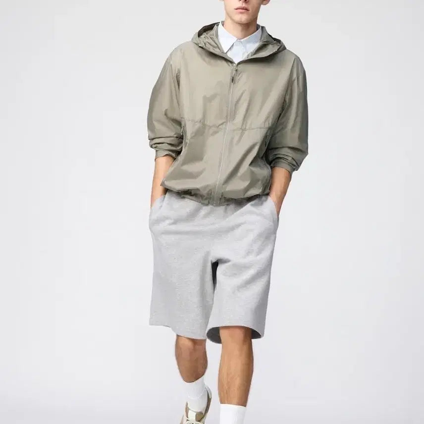 [BUNJANG] Uniqlo C Wide Bermuda Sweatpants / (새상품) 유니클로 c 와이드 버뮤다 스웻 팬츠