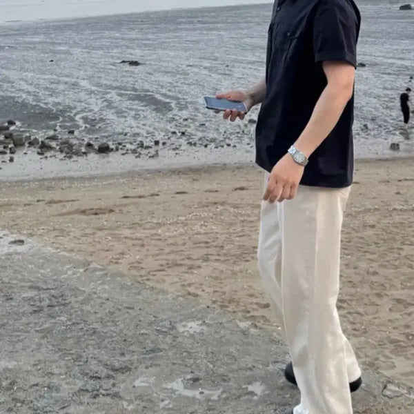 [BUNJANG] Drawfit Half Sleeve Shirt - Dark Gray (L) / 드로우핏 하프 반팔 셔츠
