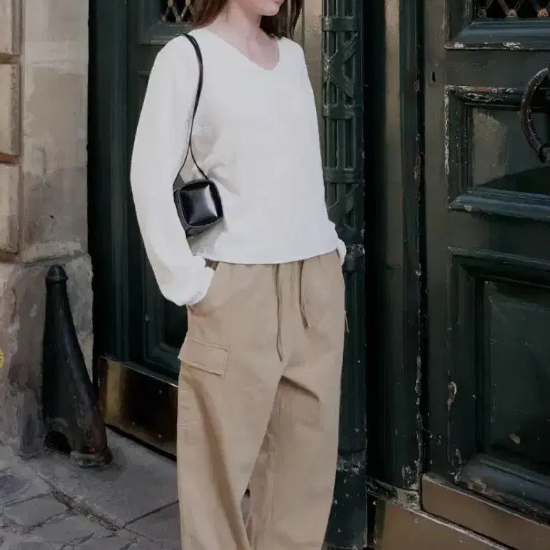[BUNJANG] Studio Simple Mung Simplement Cargo Pants (Beige) / [새상품/택포] 스튜디오심플멍 심플먼트 카고팬츠 (베이지)