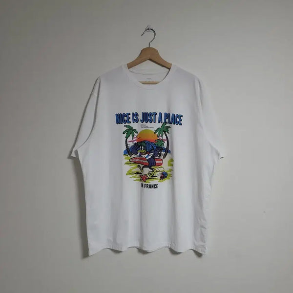 [BUNJANG] TOPTEN 4XL Oversized Short Sleeve T-Shirt / (4XL) TOPTEN 탑텐 빅사이즈 반팔 티셔츠