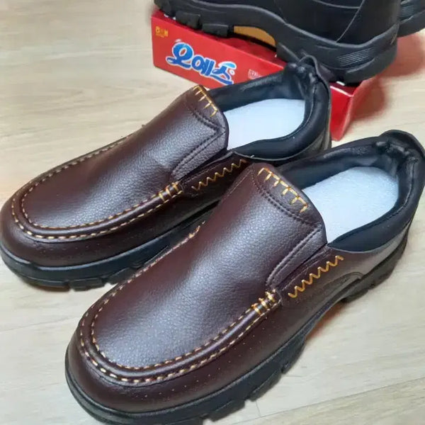 [BUNJANG] Men's Casual Dress Shoes - Deep Brown, Size 265 / 남성 정장 구두 캐쥬얼 단화, 새것