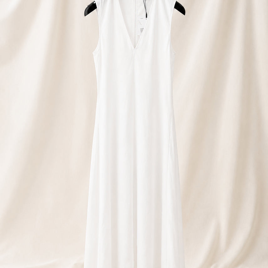 [BUNJANG] TOTEME Long White Dress Lyocell Linen / TOTEME 토템 롱 화이트 원피스 드레스 242 WRD2660 FB0159
