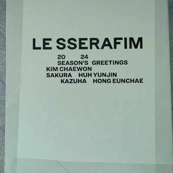 [BUNJANG] Le Sserafim 2024 Season's Greetings (Calendar Scheduler Set) / 르세라핌 2024 시즌 그리팅