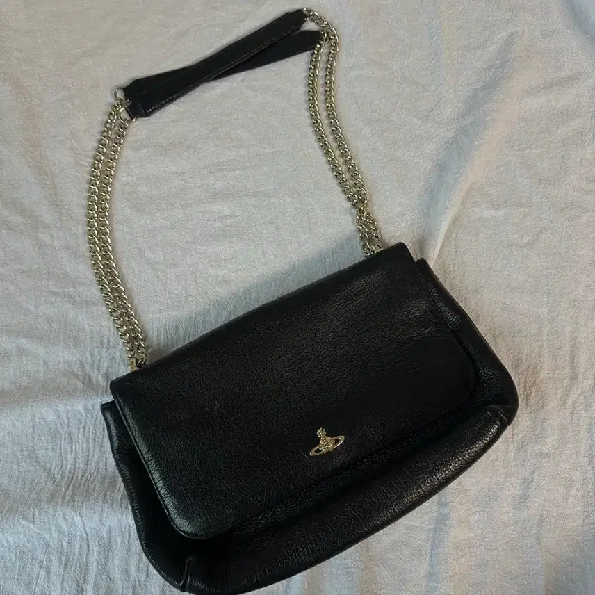 [BUNJANG] Vivienne Westwood Black Chain Shoulder Bag Crossbody / 비비안웨스트우드 블랙 체인 숄더백 크로스백 에눌 x