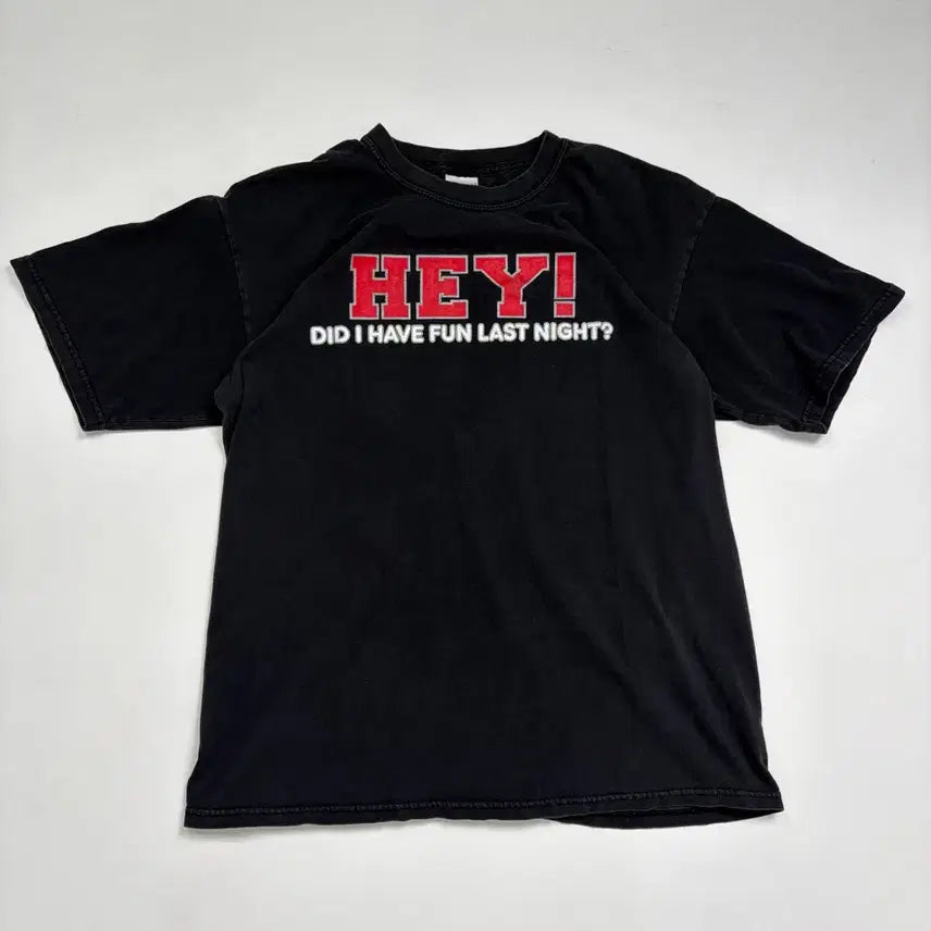 [BUNJANG] Hey 00s Black T-Shirt / 00s Hey Tee (black)