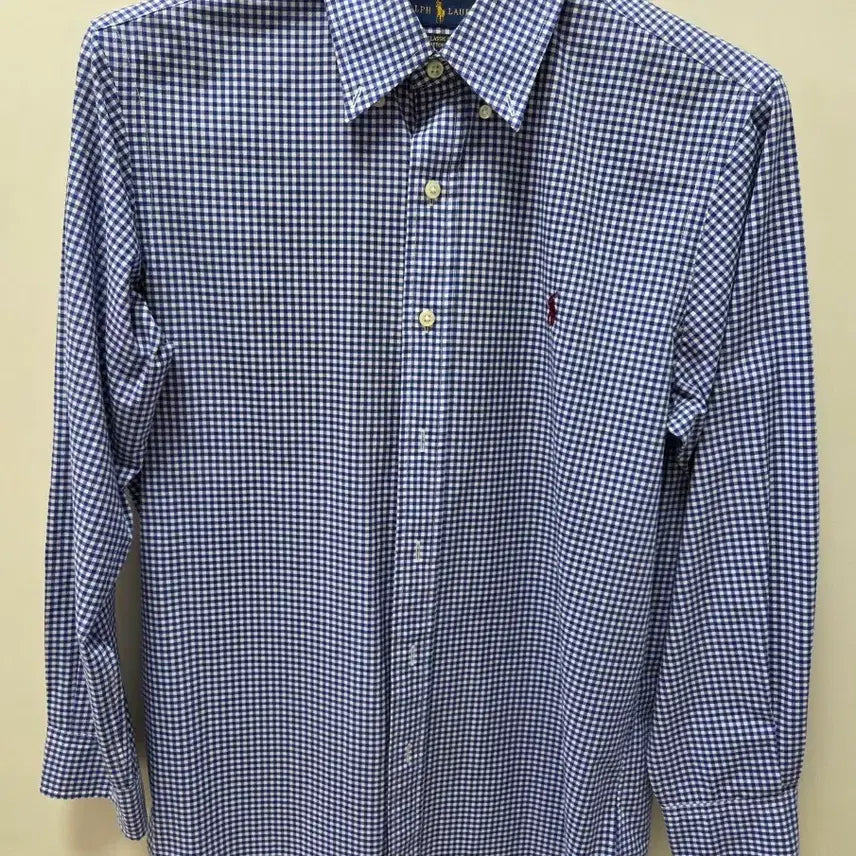 [BUNJANG] Polo Ralph Lauren Classic Fit Cotton Stretch Checkered Shirt Navy / 폴로랄프로렌 체크셔츠 클래식핏 코튼스트레치 네이비 s(95~100)사이즈 판매