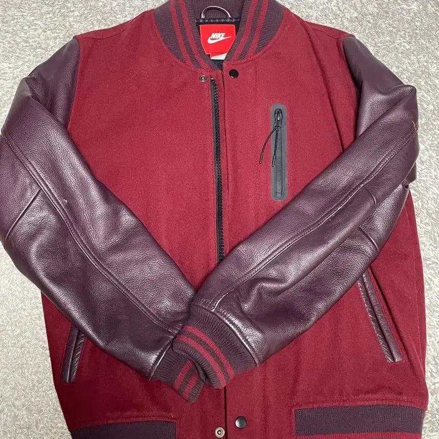 [BUNJANG] Nike Leather Destroyer Varsity Jacket / 나이키 레더 바시티 자켓 디스트로이어