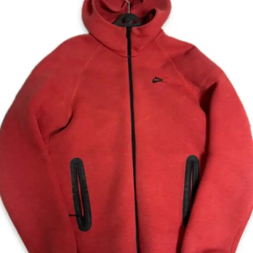 [BUNJANG] Nike Tech Fleece Full Zip Hoodie Red / 나이키 테크 플리스 후드 집업 레드