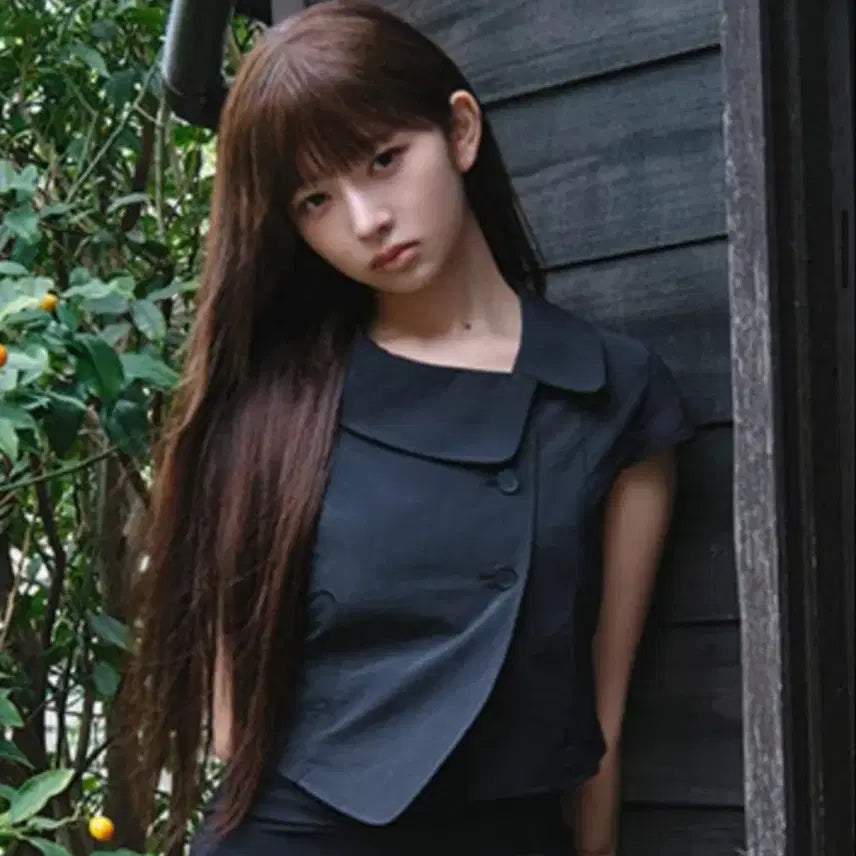 [BUNJANG] Miseki Seoul Crop Round Collar Jacket Black / (새상품)미세키서울 크롭 라운드 자켓 Crop round collar jacket BLACK