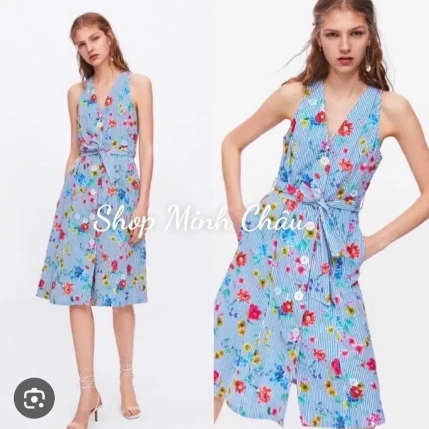 [BUNJANG] Zara Long Dress M / ZARA 자라 롱원피스 (휴가룩 깨끗)