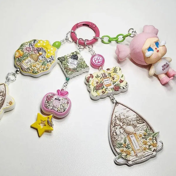 [BUNJANG] Crying Baby Handmade Bead Pen Charm / 울보 크라잉베이비 수제 키링 비즈 키링 핸드메이드 볼펜 볼꾸