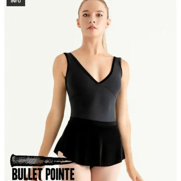 [BUNJANG] Bullet Point Velvet Trim Leotard / 불릿포린트 벨벳트림 레오타드