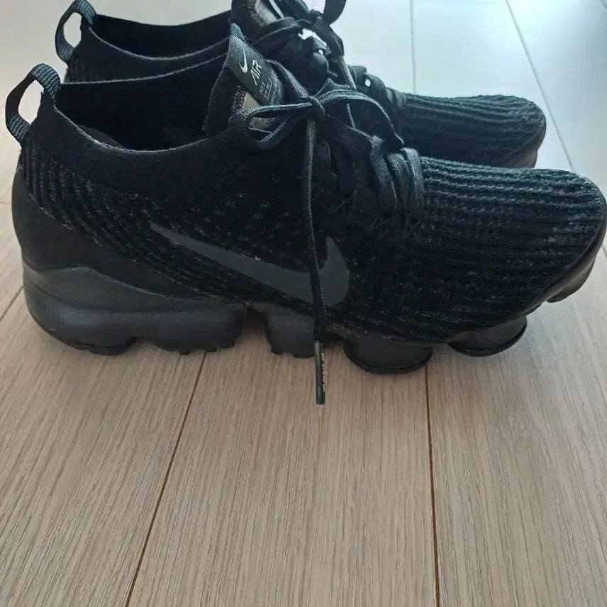 [BUNJANG] Nike Air VaporMax Flyknit 3 Triple Black Running Shoes / 나이키 에어 베이퍼맥스 플라이니트3 블랙 [240]