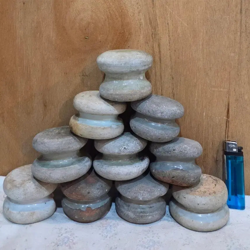[BUNJANG] Stone Godraes Porcelain Collection (10 Pieces) / 민속품 / 오랜세월의 도자기 / 돌 고드래 10점