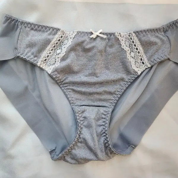 [BUNJANG] Gray Ribbon Women's Panties - Used / 그레이 리본 여성팬티 - 중고