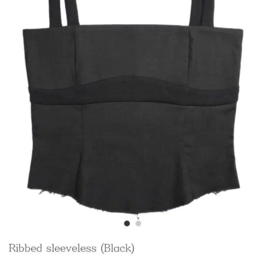 [BUNJANG] Bonne Ribbed Sleeveless Top (Black) / 본네 Ribbed sleeveless (Black) 2사이즈